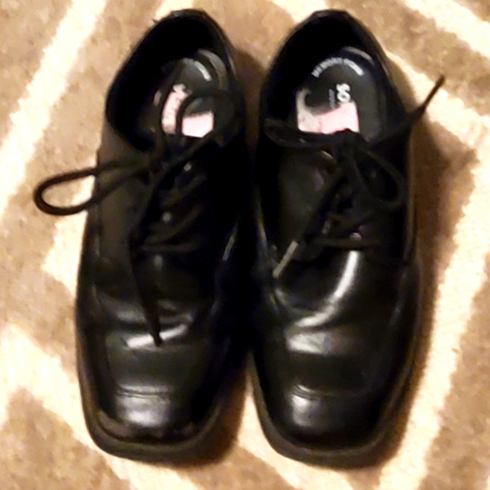 Boys Black Dress Shoes Size 2